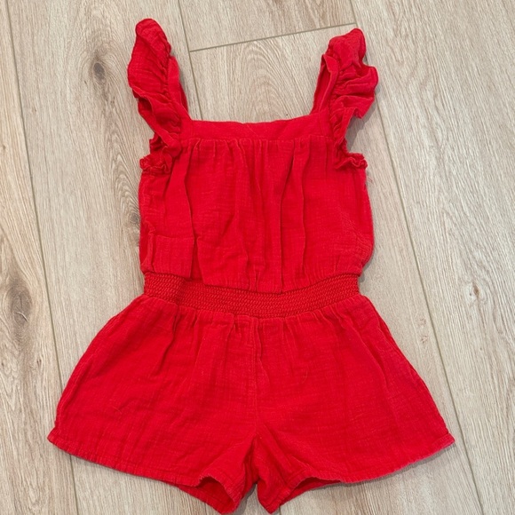 Cat & Jack Other - Cat & Jack Vibrant Red Kids Romper